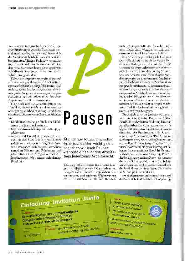 Vorschauseite 3: Die drei P und die Kunst, zur richtigen Zeit (nicht) zu arbeiten