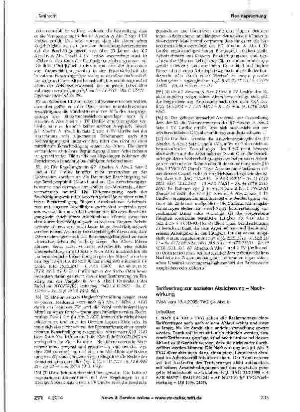 Vorschauseite 4: Beschäftigungszeit i. S. v. § 7 Abschn. A Abs. 2 Satz 4 TV UmBw - Berücksichtigung einer Vorbeschäftigung bei einem privaten Arbeitgeber? - Gleichbehandlung