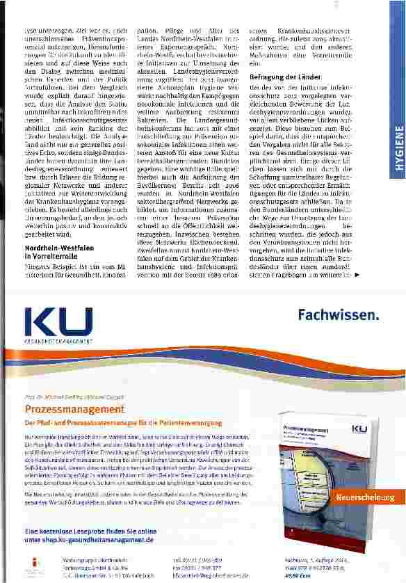Vorschauseite 2: Status quo der Krankenhaushygiene