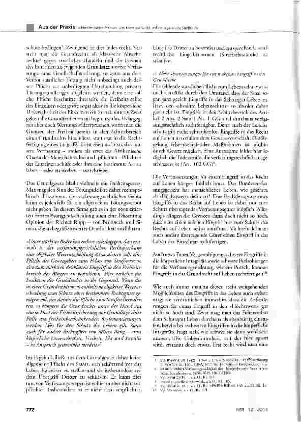 Vorschauseite 2: Das Recht auf Suizid und die organisierte Sterbehilfe