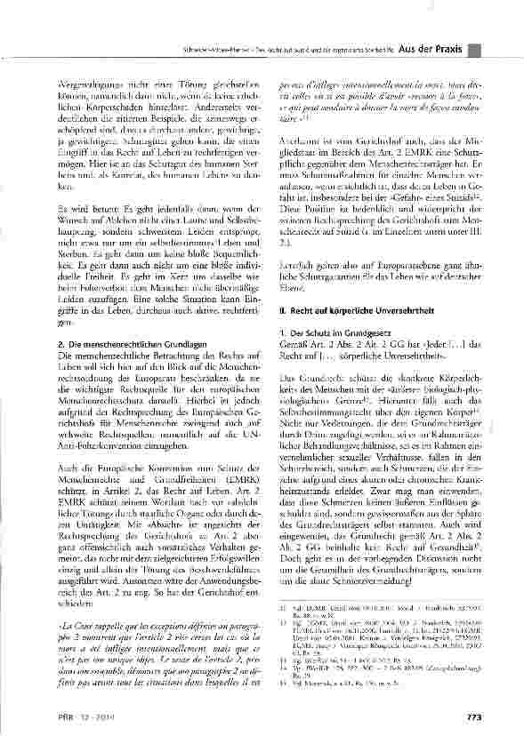 Vorschauseite 3: Das Recht auf Suizid und die organisierte Sterbehilfe
