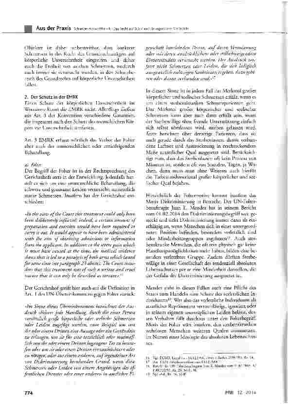Vorschauseite 4: Das Recht auf Suizid und die organisierte Sterbehilfe