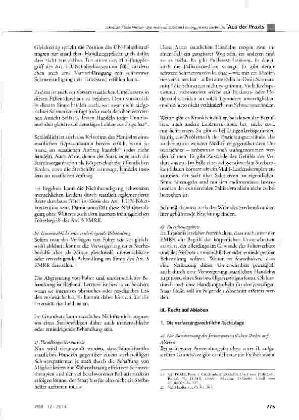 Vorschauseite 5: Das Recht auf Suizid und die organisierte Sterbehilfe