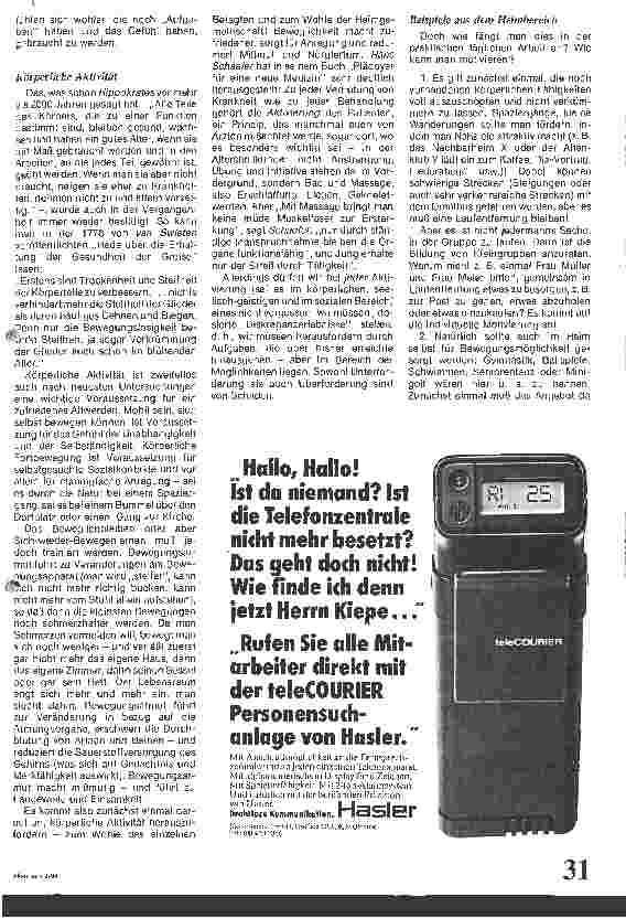 Vorschauseite 2: Fördern statt Fordern / Möglichkeiten u. Grenzen von Aktivierungsmaßnahmen in Altenheimen