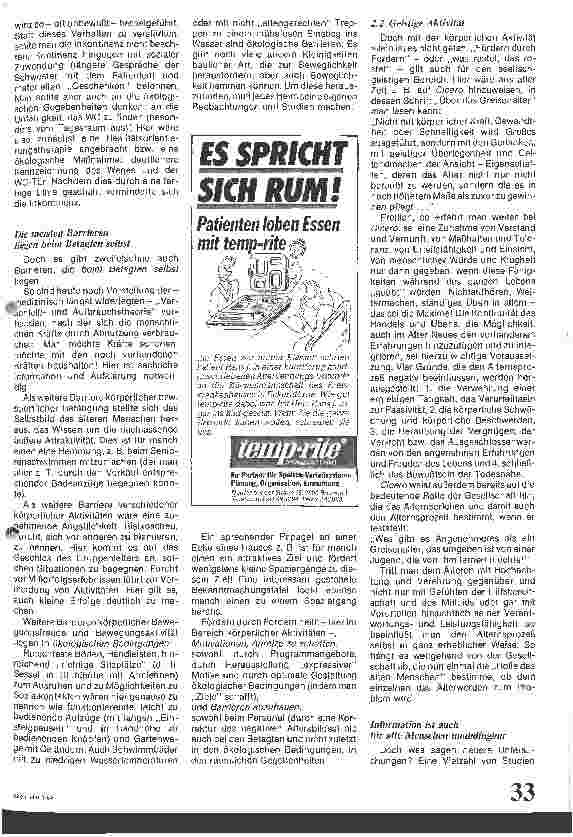 Vorschauseite 4: Fördern statt Fordern / Möglichkeiten u. Grenzen von Aktivierungsmaßnahmen in Altenheimen