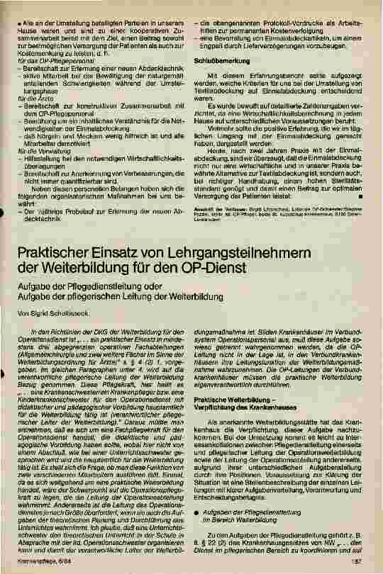 Vorschauseite 3: Einmalabdeckung in der Praxis Ein Erfahrungsbericht