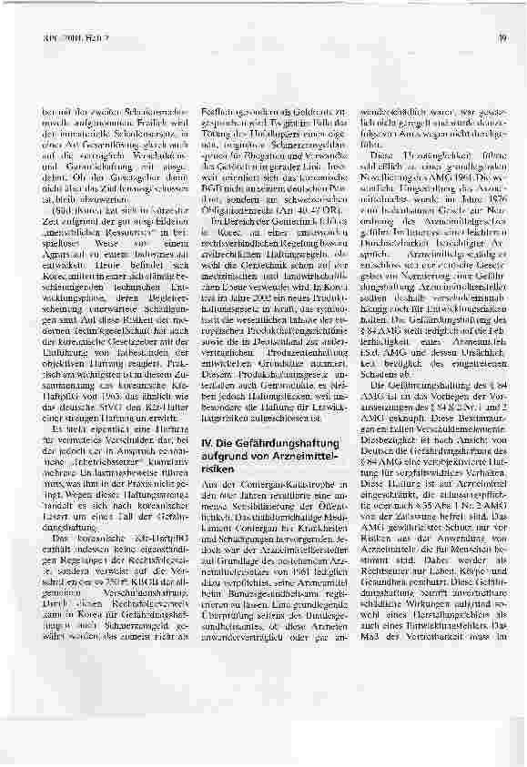 Vorschauseite 4: Die Arzneimittelhaftung als Ausdruck der Gefährdungshaftung für moderne Techniken