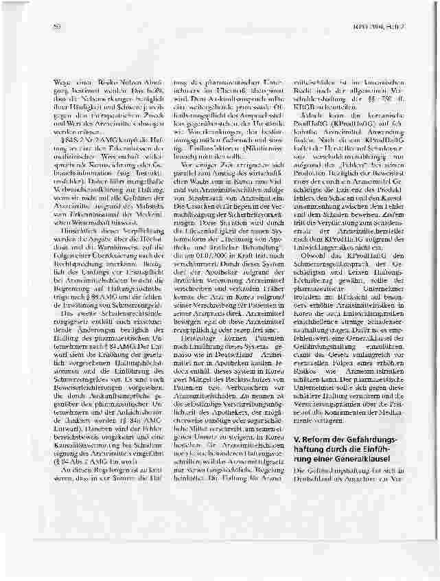 Vorschauseite 5: Die Arzneimittelhaftung als Ausdruck der Gefährdungshaftung für moderne Techniken