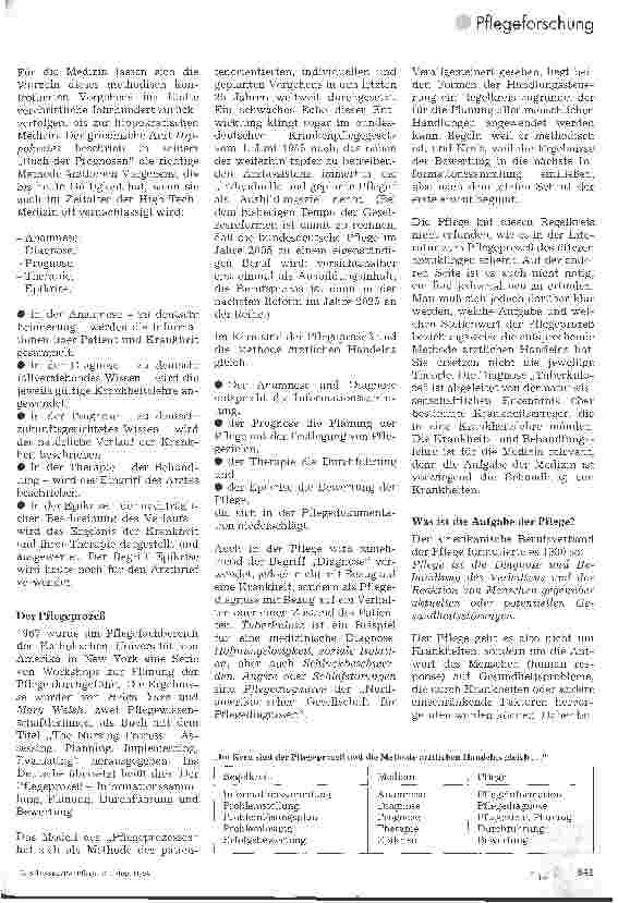 Vorschauseite 2: Pflege und Medizin - Emanzipation und Kooperation