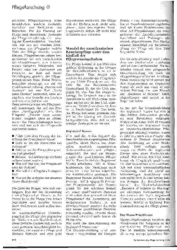 Vorschauseite 3: Pflege und Medizin - Emanzipation und Kooperation