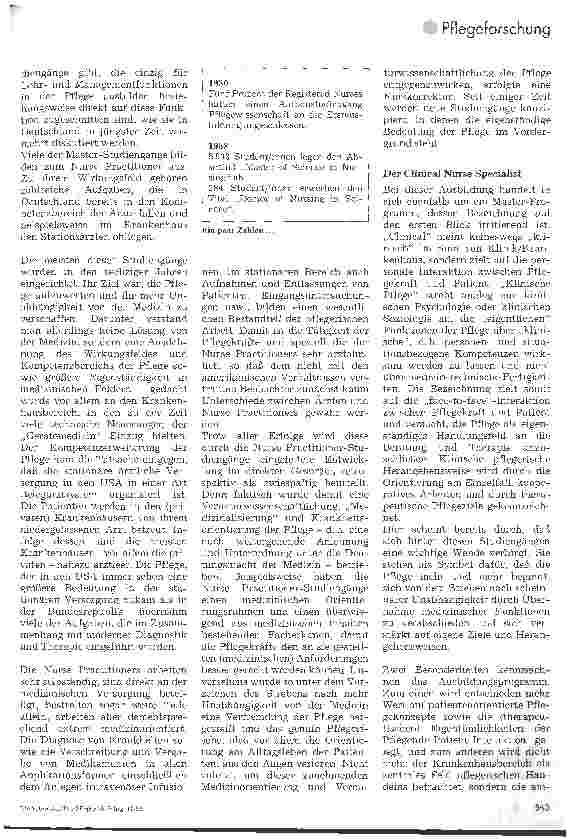 Vorschauseite 4: Pflege und Medizin - Emanzipation und Kooperation