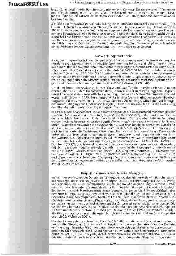 Vorschauseite 3: Umgang mit Emotionen in der Pflege von alten Menschen