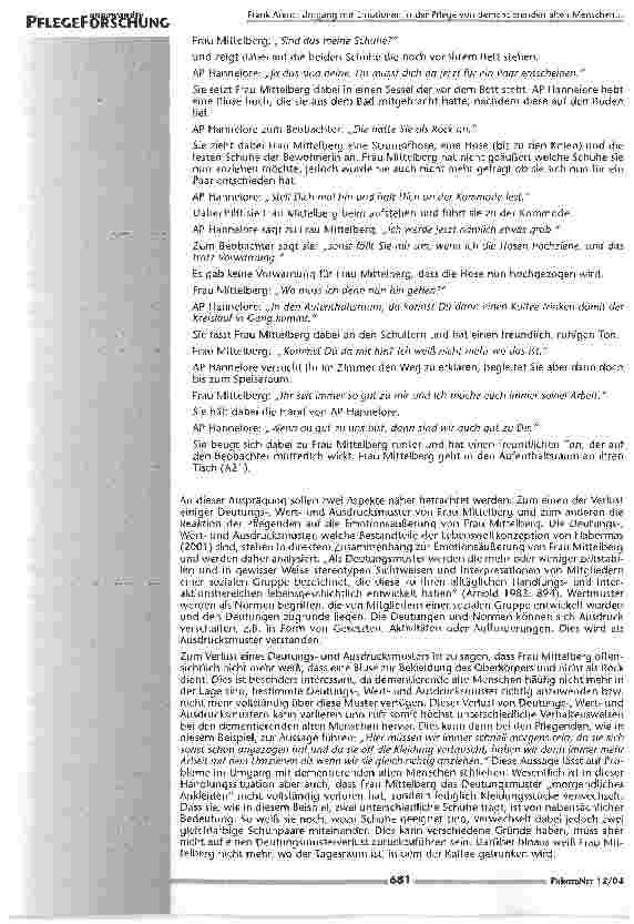 Vorschauseite 5: Umgang mit Emotionen in der Pflege von alten Menschen