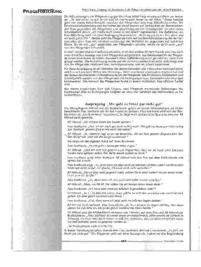 Vorschauseite 6: Umgang mit Emotionen in der Pflege von alten Menschen