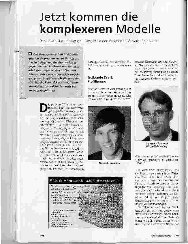Vorschauseite 1: Jetzt kommen die komplexeren Modelle