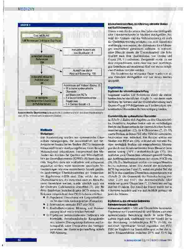 Vorschauseite 2: Selbstmanagement der oralen Antikoagulation