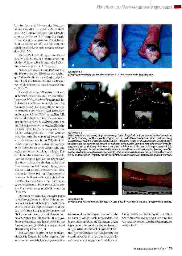 Vorschauseite 4: Hinweise für Verfahrensanweisungen zur Wund-Fotodokumentation