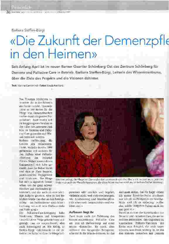 Vorschauseite 1: Die Zukunft der Demenzpfk in den Heimen