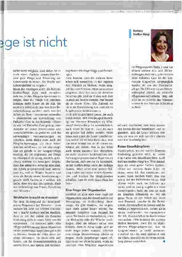Vorschauseite 2: Die Zukunft der Demenzpfk in den Heimen
