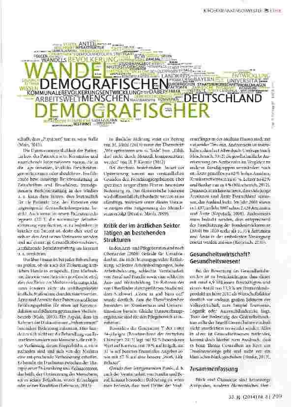 Vorschauseite 3: Humane Medizin und Ökonomie - verträgt sich das?