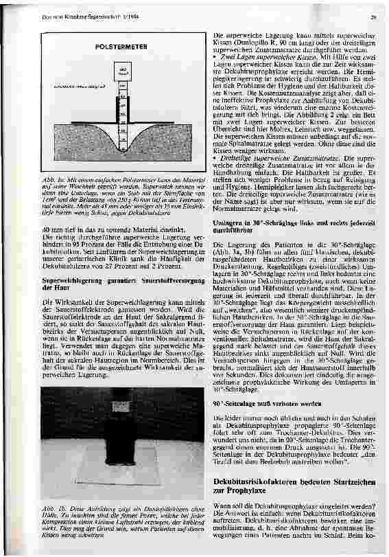 Vorschauseite 2: Erfolgreiche Dekubitusprophylaxe mittels superweicher Unterlage und 30-Grad-Schräglage