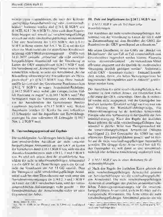 Vorschauseite 2: Dauertherapie mit nicht verschreibungspflichtigen Arzneimitteln ohne ausreichenden Versicherungsschutz