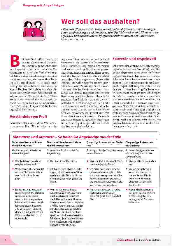 Vorschauseite 1: Wer soll das aushalten?