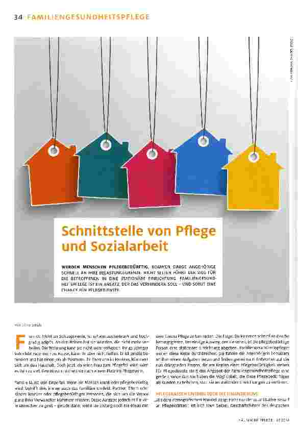 Vorschauseite 1: Schnittstelle von Pflege und Sozialarbeit