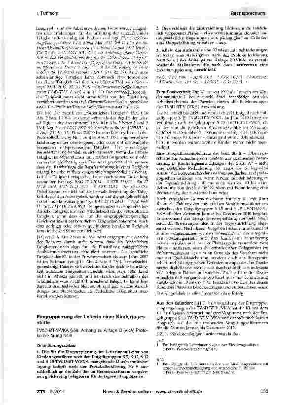 Vorschauseite 4: Korrigierende Rückstufung bei Stufenzuordnung nach §16 Abs. 2 Satz 4