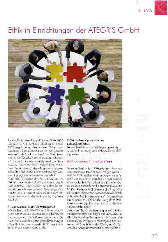 Vorschauseite 1: Ethik in Einrichtungen der ATEGRIS GmbH