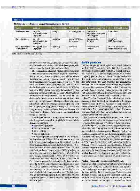 Vorschauseite 2: Endoskopische Volumenreduktion bei COPD - eine kritische Bestandsaufnahme