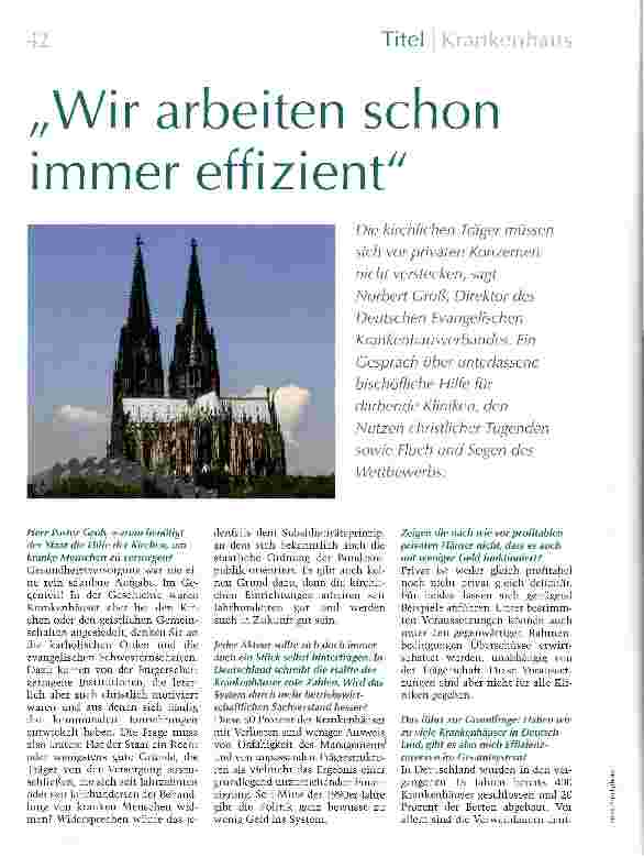 Vorschauseite 1: Wir arbeiten schon immer effizient