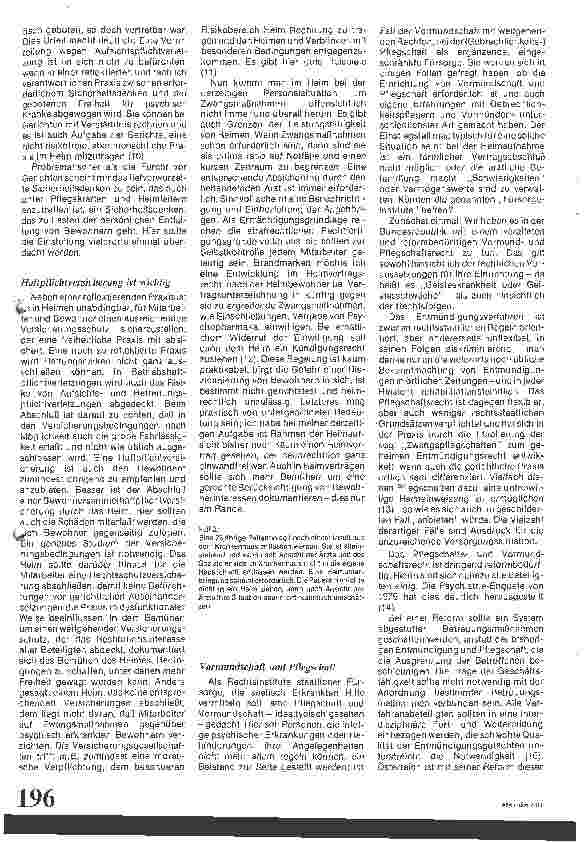 Vorschauseite 3: Heime im normativen Konflikt / Juristische Aspekte der Betreuung psychisch kranker Heimbewohner