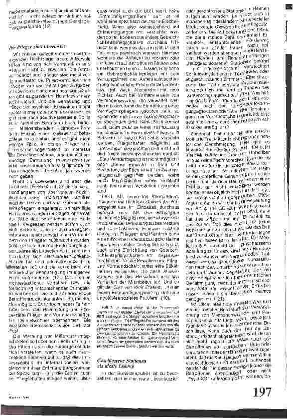 Vorschauseite 4: Heime im normativen Konflikt / Juristische Aspekte der Betreuung psychisch kranker Heimbewohner
