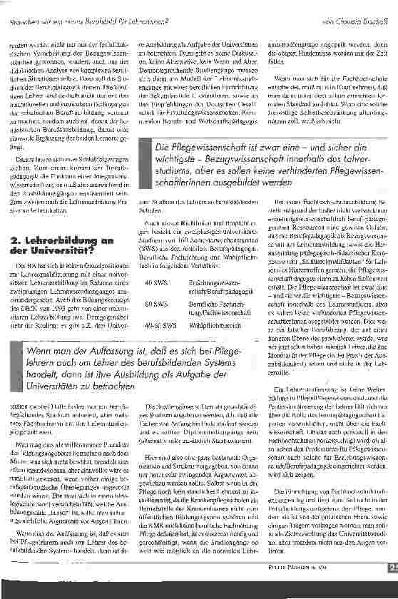 Vorschauseite 2: Brauchen wir ein neues Berufsbild für LehrerInnen?