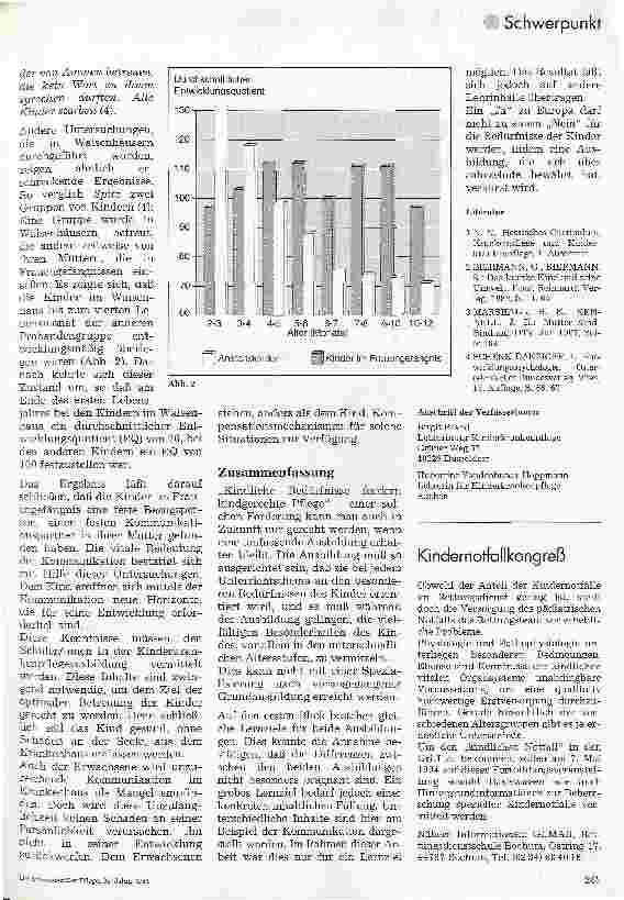 Vorschauseite 3: Kindliche Bedürfnisse fordern kindgerechte Pflege Ein Ja zu Europa = Nein für Kinder?