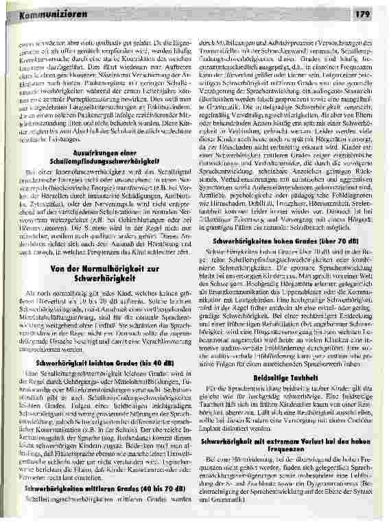 Vorschauseite 2: Die Sprachentwicklung bei hörgeschädigten Kindern