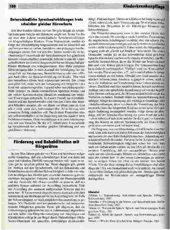 Vorschauseite 3: Die Sprachentwicklung bei hörgeschädigten Kindern