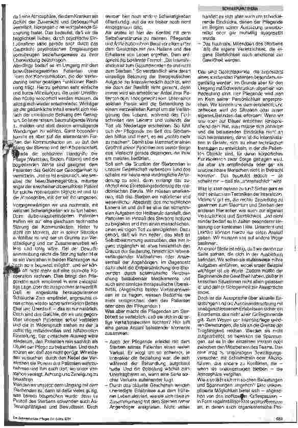 Vorschauseite 3: Schwierigkeiten des medizinischen Personals im Umgang mit Schwerkranken