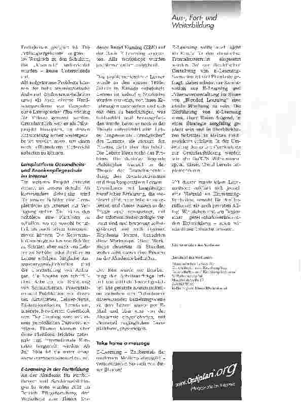 Vorschauseite 2: E-Learning in der Pflegeausbildung zwischen Mythos und Pragmatismus