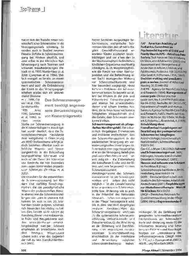 Vorschauseite 3: Kinderkrankenpflege Ein Indianer kennt keinen Schmerz