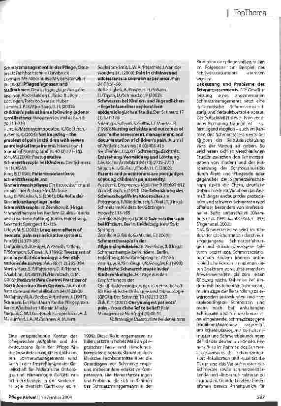 Vorschauseite 4: Kinderkrankenpflege Ein Indianer kennt keinen Schmerz