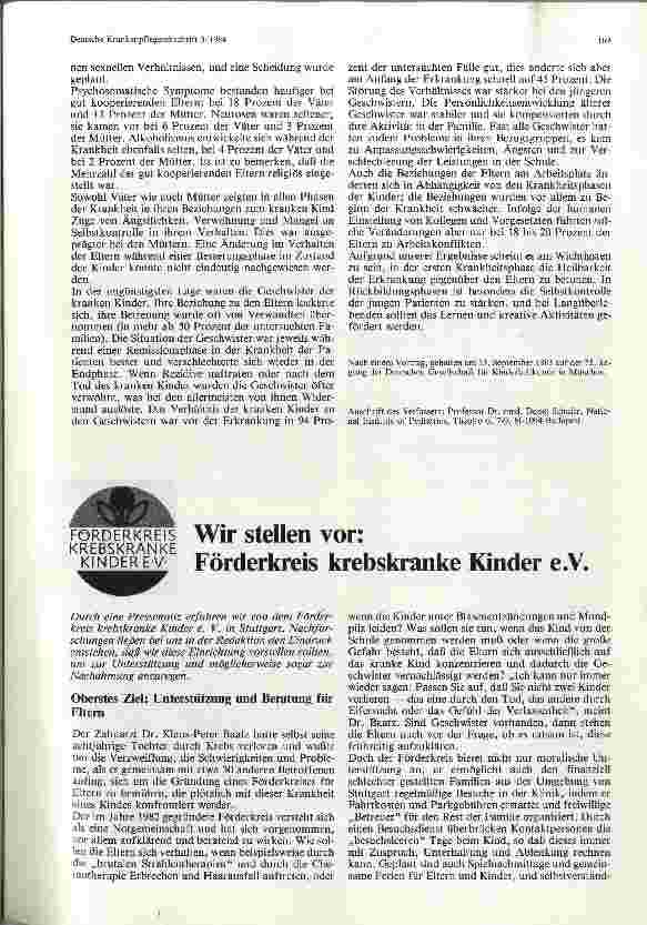 Vorschauseite 2: Psychosoziale Probleme in Familien mit einem an Leukämie erkrankten Kind