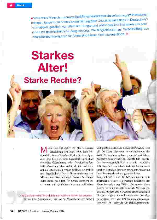Vorschauseite 1: Starkes Alter!