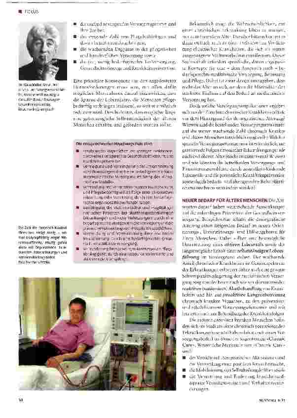 Vorschauseite 2: Die Rolle der Prävention und der Rehabilitation in der Gesundheitsversorgung einer alternden Bevölkerung
