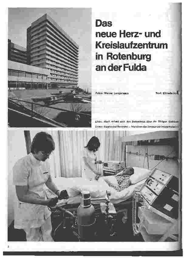 Vorschauseite 1: Das neue Herzund Kreislaufzentrum in Rotenburg an der Fulda