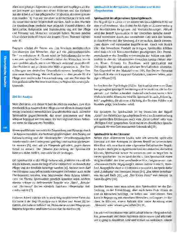 Vorschauseite 2: Spiritualität in der Pflege: Eine Begriffsanalyse1
