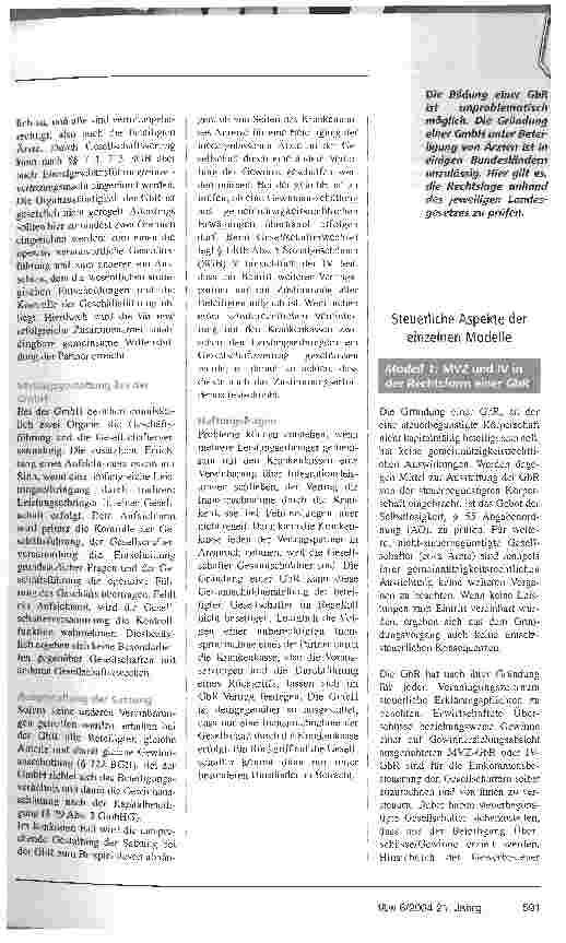 Vorschauseite 4: MVZ oder IV: Alternative Modelle im Vergleich