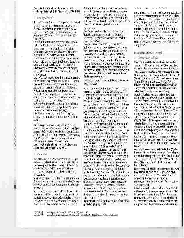 Vorschauseite 3: Entnahmeund Versandtechniken von mikrobiologischem ProbenmaterialInfektionen des Darmes