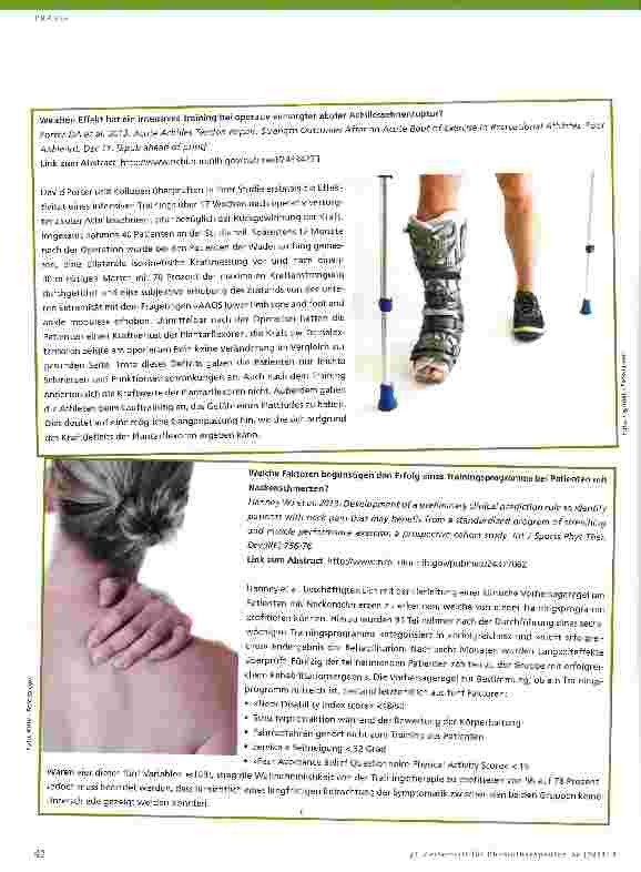 Vorschauseite 3: Evidenz-Update für die PhysiotherapieMonatliche, systematische Suche und Darstellung aktueller, relevanter internationaler Studien